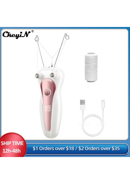 Pembe Ckeyin Pamuk Ipliği Epilatör Kadınlar Için USB Şarj Edilebilir Kadın Vücut Bacak Yüz Elektrikli Epilatör Mini Saç Çıkarıcı Bayanlar Için (Yurt Dışından) fiyatları
