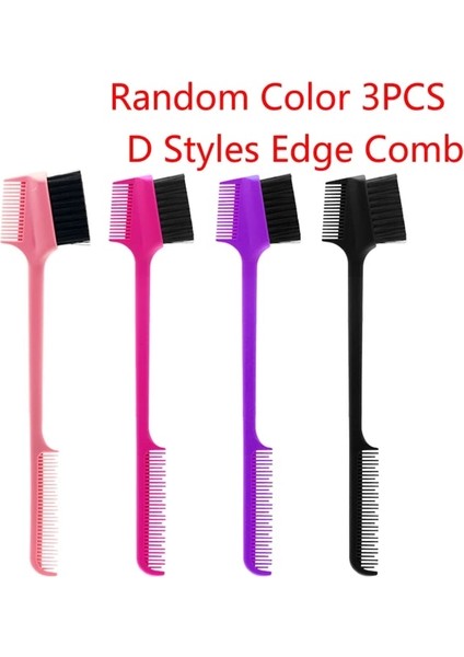 3 Adet Rastgele Renk D Plastik Dolaşık Açıcı Saç Fırçası Saç Derisi Masaj Tarak Dolaşık Açıcı Islak Kıvırcık Tarak Kadın Sağlık Saç Fırçası Şekillendirici Araçları (Yurt Dışından)