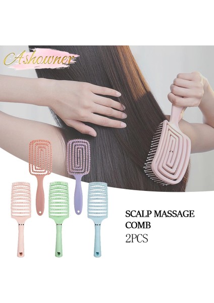 Tip 1 Yeşil Saç Fırçası Saç Derisi Masaj Tarak Kadınlar Için Islak Kuru Kıvırcık Detangle Saç Fırçası Salon Kuaförlük Şekillendirici Araçları Kabarık Saç (Yurt Dışından) fiyatları