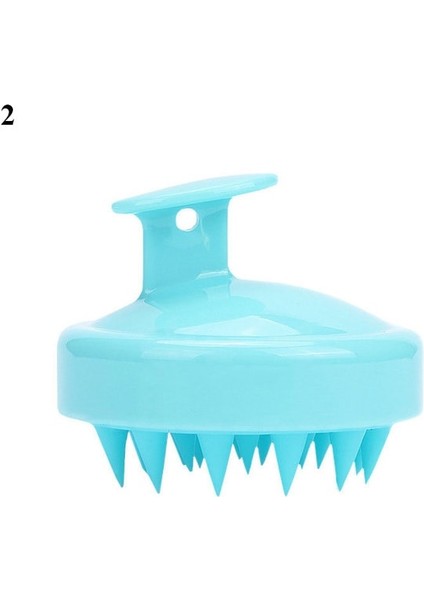 C-2 Yeni Saç Derisi Masaj Yıkama Tarağı Şampuan Scrubber Silikon Kıllar Saç Temiz Fırça Şekillendirici Aracı El Saç Bakımı Tarak (Yurt Dışından)