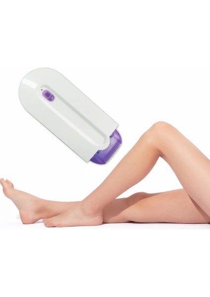 Ab Tak Profesyonel Ağrısız Epilasyon Kiti Lazer Dokunmatik Epilatör USB Şarj Edilebilir Kadın Vücut Yüz Bacak Bikini El Tıraş Makinesi Saç Çıkarıcı (Yurt Dışından)