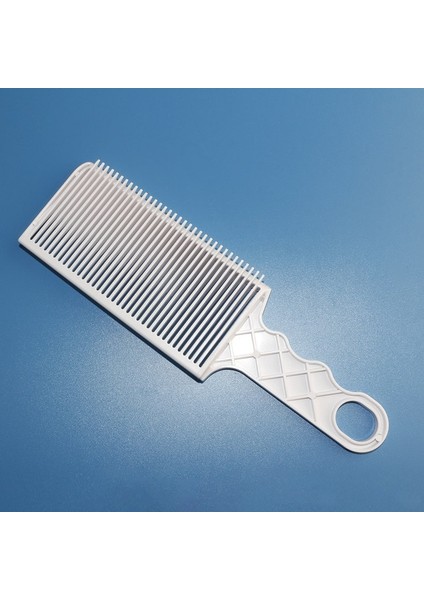 Beyaz Bir Erkek Düz Üst Solma Tarak Saç Kesimi Clipper Kılavuz Tarak Profesyonel Berber Şekillendirici Aracı Isıya Dayanıklı Salon Solmaya Saç Fırçaları (Yurt Dışından)