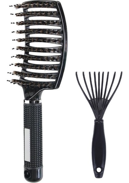 Set 3 Saç Fırçası Saç Tarak Dolaşık Açıcı Saç Fırçası Kıl ve Naylon Kadın Islak Masaj Tarak Kıvırcık Kuaförlük Salon Şekillendirici Araçları (Yurt Dışından)