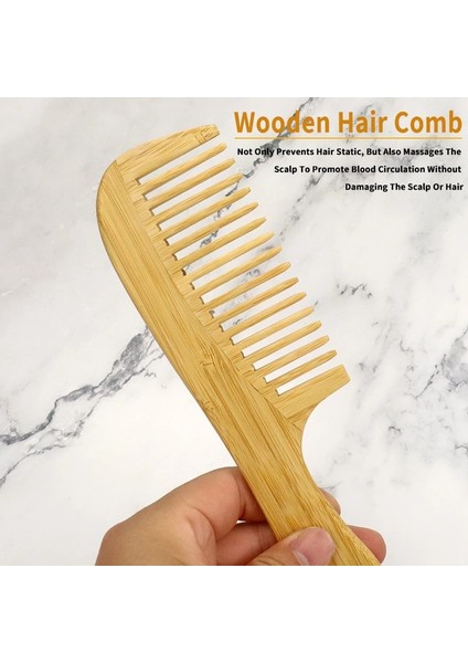 Z3 cc Logo Özelleştirme Kabul Doğal Bambu Ahşap Saç Tarak Seti Anti-Statik Afro Çatal Taraklar Kadınlar Için Yuvarlak Geniş Dişler Ahşap Tarak (Yurt Dışından) fırsatları