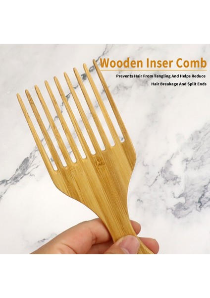 Z3 cc Logo Özelleştirme Kabul Doğal Bambu Ahşap Saç Tarak Seti Anti-Statik Afro Çatal Taraklar Kadınlar Için Yuvarlak Geniş Dişler Ahşap Tarak (Yurt Dışından) indirimleri