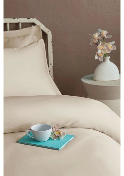 İssimo Home Simply Orchid Beige Pamuk Saten Fitted Set 100*200/50*70 fiyatları