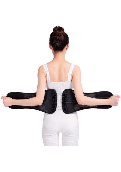 Siyah L Yeni Çift Çekme Tıbbi Bel Desteği Geri Bel Desteği Korse Kadın Erkek Bel Giyotin Kemer Yaralanma Kas Duruş Düzeltici Kemer (Yurt Dışından) fırsatları