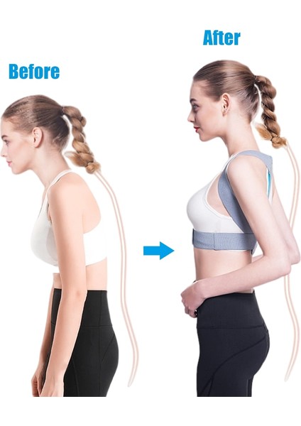 Gri L Geri Duruş Düzeltici Klavikula Lomber Omurga Düz Kayış Omuz Desteği Brace Korse Kemik Ağrısı Giderici Kemer Vücut Sağlık (Yurt Dışından) indirimleri