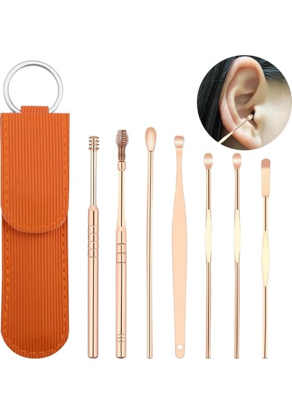 Siyah 01 7 Adet Kulak Temizleyici Balmumu Temizleme Aracı Kulak Tıkacı Çubukları Kulak Kiri Çıkarıcı Küret Kulak Temizleme Çubuğu Temizleme Kulak Temizleyici Kaşık Sağlık Kulak Tıkacı (Yurt Dışından)