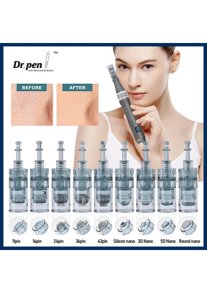 30 Adet 11 Pin 30 Adet Dr Kalem Ultima M8 Iğne Kartuşları Profesyonel Doktor Kalem Mikroiğneler Cilt Bakımı Aracı Yüz Iğneler 11 16 24 36 42 Nano (Yurt Dışından) fiyatları
