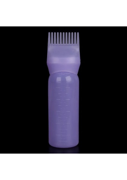 Mor 1 Adet Çok Renkli Plastik Saç Boyası Doldurulabilir Şişe Aplikatör Tarak Dağıtım Salon Saç Boyama Kuaförlük Şekillendirici Aracı (Yurt Dışından)