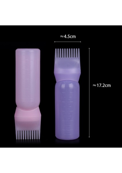 Beyaz 1 Adet Çok Renkli Plastik Saç Boyası Doldurulabilir Şişe Aplikatör Tarak Dağıtım Salon Saç Boyama Kuaförlük Şekillendirici Aracı (Yurt Dışından) indirimleri