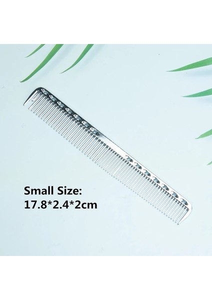 Küçük Parlak Gümüş Alüminyum Metal Anti-Statik Saç Tarak Pro Kuaförlük Taraklar Saç Kesme Ölen Saç Fırçası Berber Aletleri Salon Aksesuarları (Yurt Dışından) fiyatları