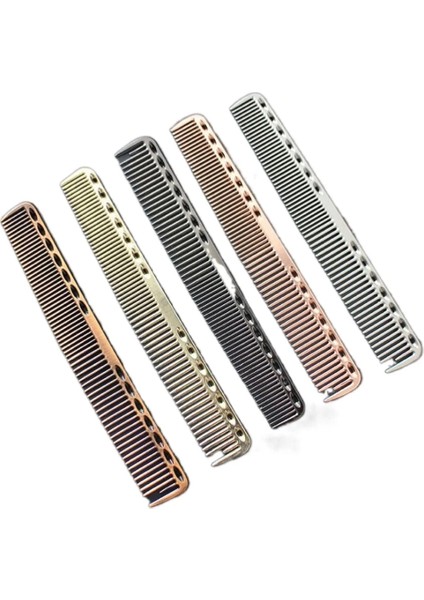 Küçük Parlak Gümüş Alüminyum Metal Anti-Statik Saç Tarak Pro Kuaförlük Taraklar Saç Kesme Ölen Saç Fırçası Berber Aletleri Salon Aksesuarları (Yurt Dışından) fırsatları