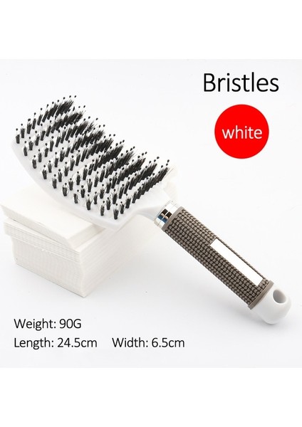 Kıl Beyaz Kıl ve Naylon Saç Fırçası Kızlar Saç Derisi Masaj Tarak Kadınlar Için Islak Kıvırcık Detangle Saç Fırçası Salon Kuaförlük Şekillendirici Aracı (Yurt Dışından) fiyatları