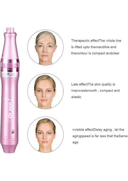 Nano 5d 10PCS Elektrikli Dr. Pen Ultima M7 12 Adet Iğneler Profesyonel Derma Kalemi Nanoiğneler Dövme Makinesi Mezoterapi Cilt Bakımı Aracı Spa Bakımı (Yurt Dışından)