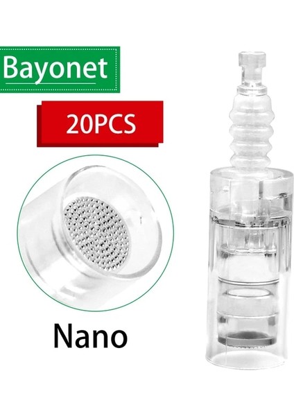 20 Adet Süngü Nano 100/50/20/10 Adet Süngü Iğne Kartuşu Ultima A6 NANO/9PIN/12PIN/36PIN/42PIN/3D/5D Mikro Iğne Yedek Derma Dövme (Yurt Dışından)