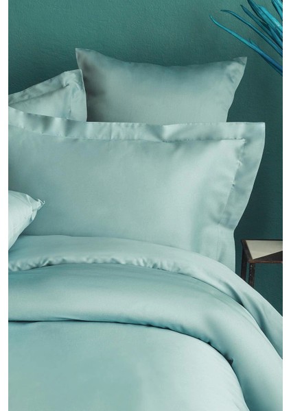 Simply Sky Blue Pamuk Saten Fitted Set 180*200/50*70 fiyatları