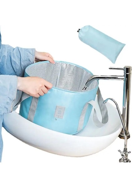 Dh Taşınabilir Seyahat Ayak Küveti Katlanır Ayak Küveti Çok Fonksiyonlu Ayak Banyosu Çantası Açık Havza Kişisel Sağlık Ayak Bakımı Araçları (Yurt Dışından) fiyatları