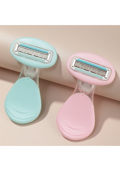 Yeşil Karsyngirl Mini Koltukaltı Bacak Yüz Saç Kadın Düzeltici Tıraş Makinesi Manuel Tıraş Kadın Jilet Düzelticiler 4 Katmanlı Bıçaklar Jilet (Yurt Dışından) modelleri
