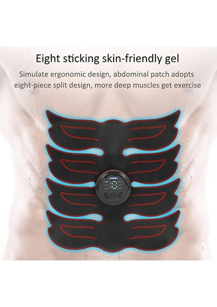 Turuncu Karın Kas Çalıştırıcı Akıllı Dijital Ekran Şarj Edilebilir Karın Kas Stimülatörü Ems Masaj Kemeri Ev Fitness Kemeri (Yurt Dışından) modelleri