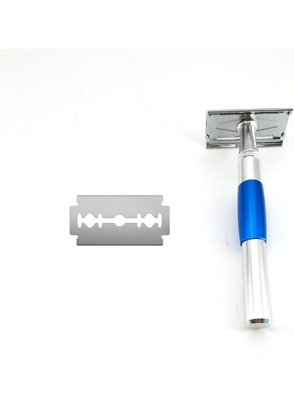 Mor Saplı Emniyetli Jilet Çift Kenarlı Erkekler Jileti Tıraş Yüz Tıraş Bıçağı Tıraş Makinesi Eko Jilet Tek Bıçaklı (Yurt Dışından)