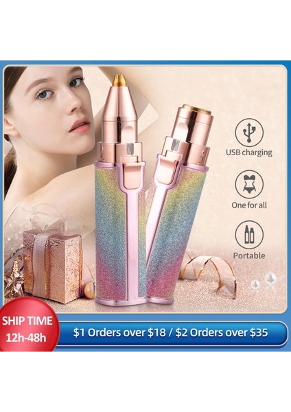 MT096 2 In 1 Elektrikli Kaş Düzeltici Makyaj Ağrısız Göz Kaş Epilatör Mini Tıraş Makinesi Jilet Kadınlar Için Taşınabilir Yüz Vücut Saç Çıkarıcı (Yurt Dışından) fiyatları