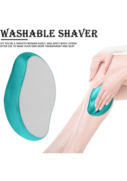 Siyah 1 Ağrısız Fiziksel Epilasyon Silgi Nano Kristal Epilatör Kolay Güvenli Temizlik Yeniden Kullanılabilir Cam Tıraş Makinesi Vücut Bakımı Epilasyon Araçları (Yurt Dışından)