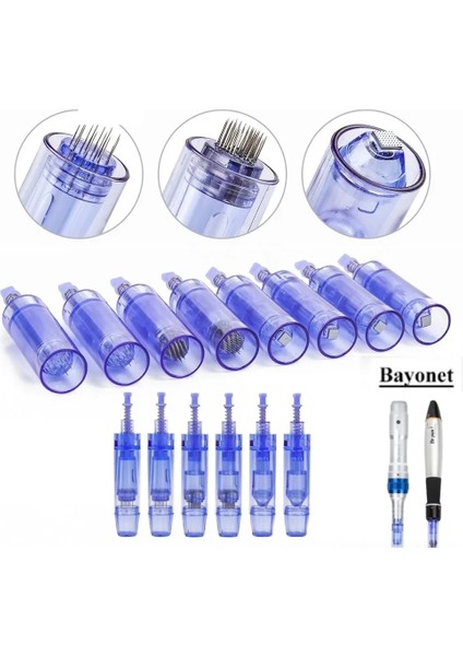 24 Pın 10 Adet Elektrikli Cilt Kalemi A1 Dr. Kalem Iğneleri Süngü 9/12/36 Pins/nano Kartuş Otomatik Mikro Iğneleme Ipuçları Mts Meso (Yurt Dışından) fiyatları