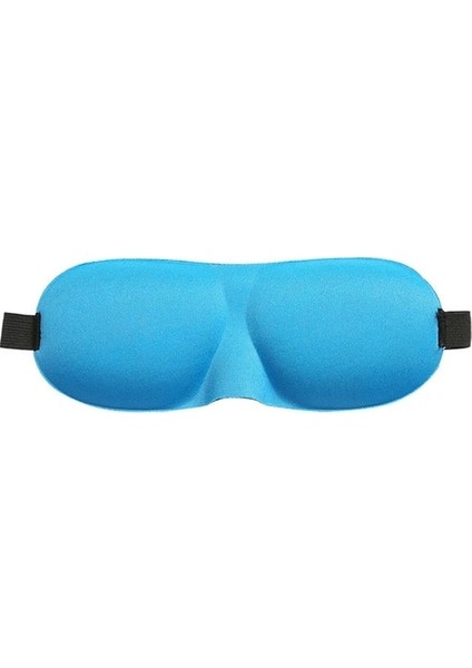 Mavi 3D Taşınabilir Yumuşak Göz Maskesi Seyahat Uyku Dinlenme Masaj Yardımı Uyku Maskesi Kapak Göz Bandı Uyku Maskesi Kılıfı Körü Körüne Siperliği (Yurt Dışından)