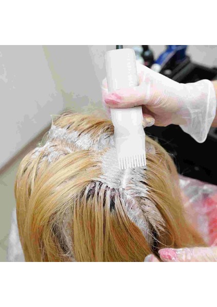 Gösterildiği Gibi 4 Adet Saç Yağı Şişesi Kök Tarak Aracı Aplikatör Yağlama Bakım Salon Şişeleri Silika Jel (Yurt Dışından)
