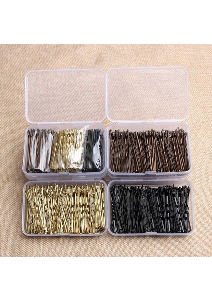 Kahverengi 150 Adet/kutu Metal Saç Klipleri Düğün Kızlar Için Tokalar Barrette Kıvırcık Dalgalı Sapları Saç Tokaları Saç Şekillendirici Aksesuarları (Yurt Dışından) modelleri