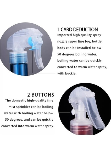 Beyaz 2 Mini Saç Spreyi Şişesi Taşınabilir Sulama Kovası Güzellik Salonu Araçları Yüksek Basınçlı Şişe 40 ml Kuaförlük Başparmak Yüksek Basınçlı Sprey (Yurt Dışından)