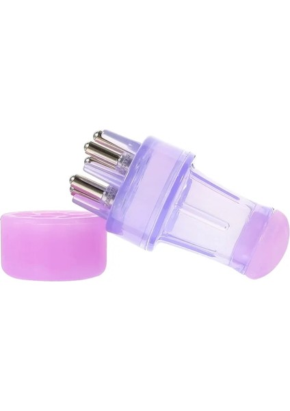 Mor Saç Yağı Saç Derisi Aplikatör Sıvı Tarak Masaj Şişesi Ithalat Enstrüman Kök Metal (Yurt Dışından)