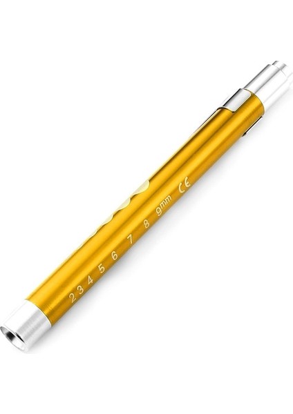 Altın LED Tıbbi Cep Ilk Yardım Penlight Torch Göz Burun Diş El Feneri Otoskop Kulak Balmumu Işık Endoskop Doktor Doktor Için (Yurt Dışından)
