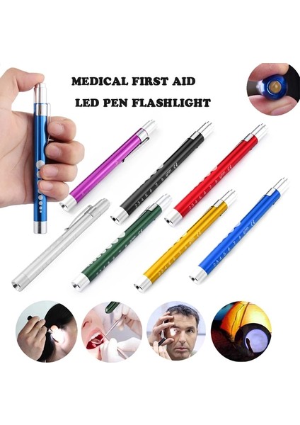 Mavi LED Tıbbi Cep Ilk Yardım Penlight Torch Göz Burun Diş El Feneri Otoskop Kulak Balmumu Işık Endoskop Doktor Doktorlar Için (Yurt Dışından) modelleri