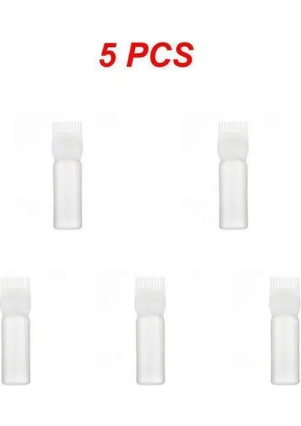 Stil A 5 Adet 1 ~ 5 Adet 120 ml Renkli Plastik Saç Boyası Doldurulabilir Şişe Aplikatör Tarak Dağıtım Salon Saç Boyama Kuaförlük Şekillendirici (Yurt Dışından)