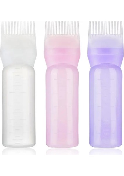Stil A 5 Adet 1 ~ 5 Adet 120 ml Renkli Plastik Saç Boyası Doldurulabilir Şişe Aplikatör Tarak Dağıtım Salon Saç Boyama Kuaförlük Şekillendirici (Yurt Dışından)