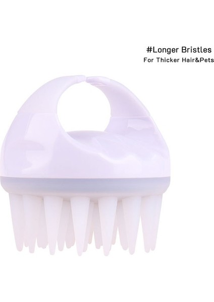 025 Saç Derisine Masaj Fırçası Çevre Dostu Saç Eksfoliyator Fırça Buğday Samanı Kafa Scrubber Silikon Saç Derisine Masaj Şampuan Fırçası (Yurt Dışından)