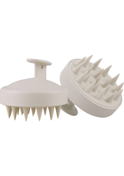 025 Saç Derisine Masaj Fırçası Çevre Dostu Saç Eksfoliyator Fırça Buğday Samanı Kafa Scrubber Silikon Saç Derisine Masaj Şampuan Fırçası (Yurt Dışından) fırsatları