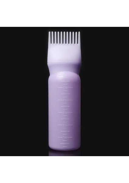 Mor 170 ml Renkli Plastik Saç Boyası Doldurulabilir Şişe Aplikatör Tarak Dağıtım Salon Saç Boyama Kuaförlük Şekillendirici Aracı (Yurt Dışından)
