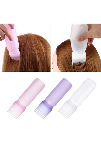 Mor 170 ml Renkli Plastik Saç Boyası Doldurulabilir Şişe Aplikatör Tarak Dağıtım Salon Saç Boyama Kuaförlük Şekillendirici Aracı (Yurt Dışından) modelleri