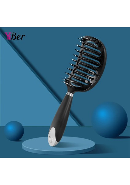 Mavi Saç Tarak Anti-Statik Hairbush Saç Derisine Masaj Tarak Kadınlar Islak Kıvırcık Detangle Saç Fırçası Anti-Frizz Fırça Şekillendirici Araçları (Yurt Dışından) modelleri