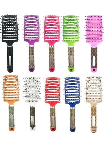 Siyah Profesyonel Kaburga Tarak Kuaförlük Tarak Kıvırcık Saç Kaburga Tarak Masaj Saç Fırçası Saç Derisi Saç Fırçası Tarak Saç Şampuan Fırçaları (Yurt Dışından) fırsatları