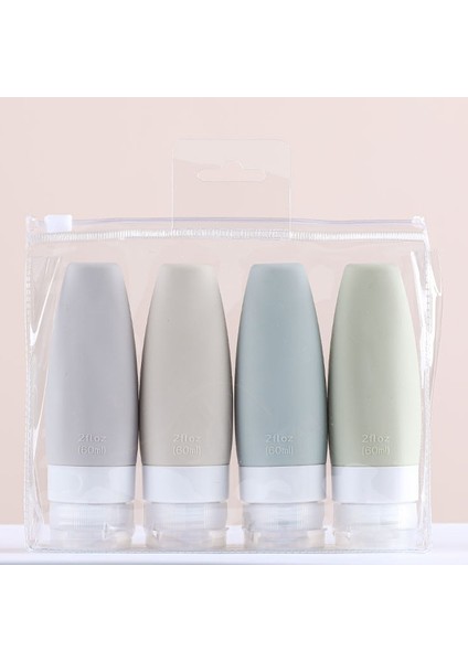 90 ml 4 Adet Silikon Seyahat Şişeleme Seyahat Kiti Şişeleme Losyon Şişeleme Depolama Şişesi Silikon Şişe Küçük Numune Şişesi (Yurt Dışından) modelleri