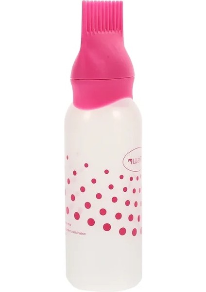 Pembe Kök Tarak Aplikatör Şişesi, Salon Saç Boyama Boyama Için Dereceli Ölçekli 3 Adet 6 Oz Kök Tarak Sıkma Aplikatör Şişeleri, (Yurt Dışından)