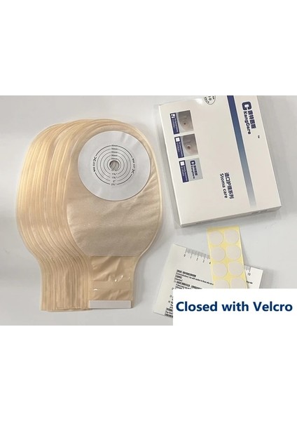 Velcro ile Kapatılmış 10PCS Yumuşak!10 Adet/30 Adet Kolostomi Torbası, Tek Parça Sistem Ostomi Kesesi, Stoma Boyutu 15-60MM Için, Sızıntıyı Önlemek Için (Yurt Dışından)