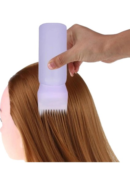 Pembe Aplikatör Fırça Dağıtım Salon Saç Boyama Boyama Kadın Güzellik 170 ml Pro Salon Saç Bakım Şişesi Sıcak Saç Boyası Şişesi (Yurt Dışından)