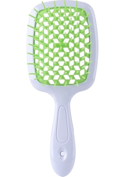 C Geniş Diş Hava Yastığı Tarak Islak Kuru Saç Dolaşık Açıcı Saç Derisi Masaj Fırçası Kuaförlük Kadın Şeffaf Asılı Delik Kolu Tarak (Yurt Dışından)