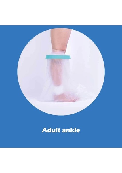 1 Adet Duş Kapağı Yetişkin Su Geçirmez Mühürlü Döküm Bandaj Koruyucu Yara Kırığı Bacak Ayak Kol Palm Banyo Koruyucu Halka Kol (Yurt Dışından)